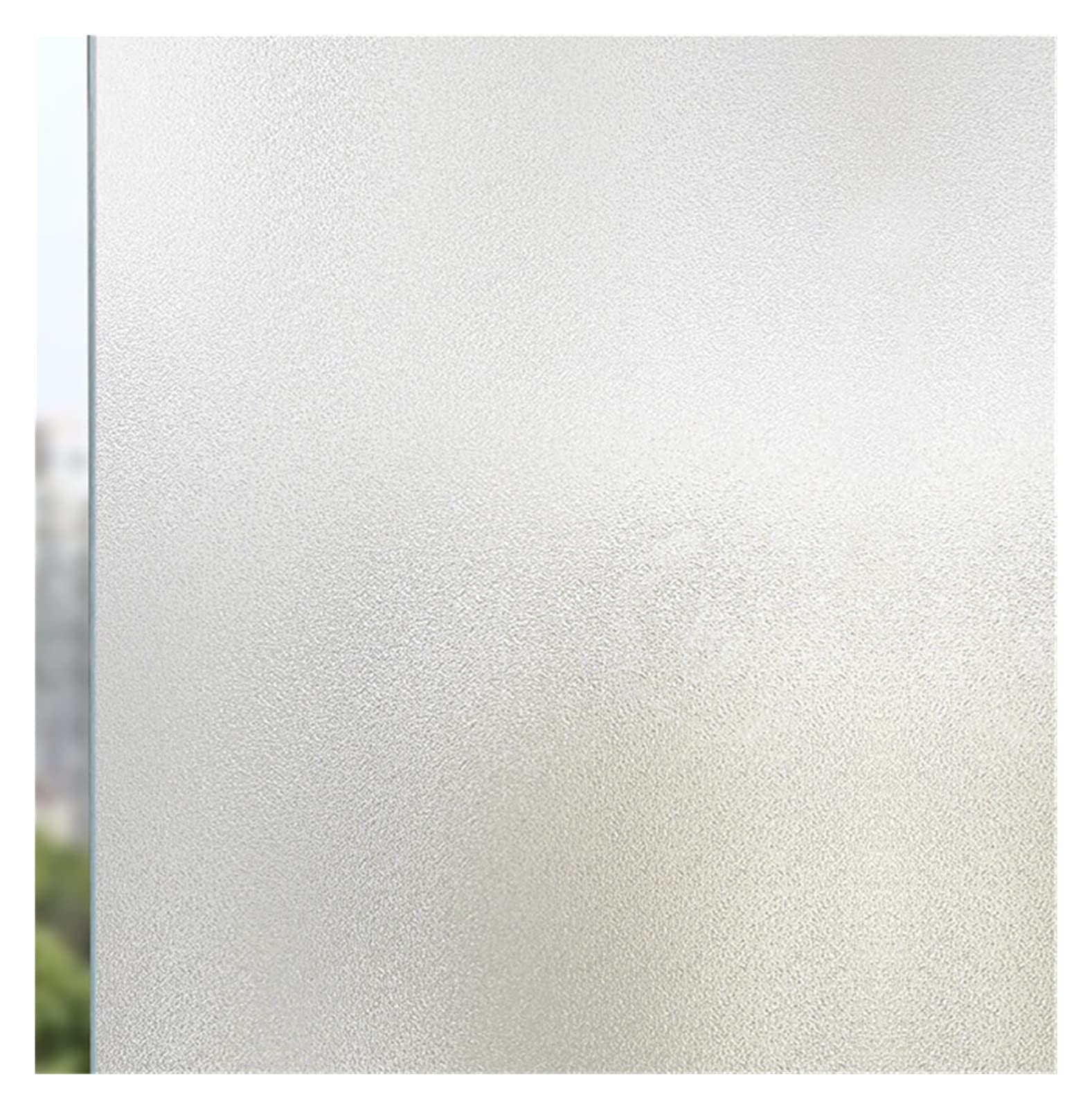 Window Film Flower plant pattern window frosted glass sticker opaque toilet anti-lighting bathroom film shading paper(Electrostatic scrub,60x100cm)