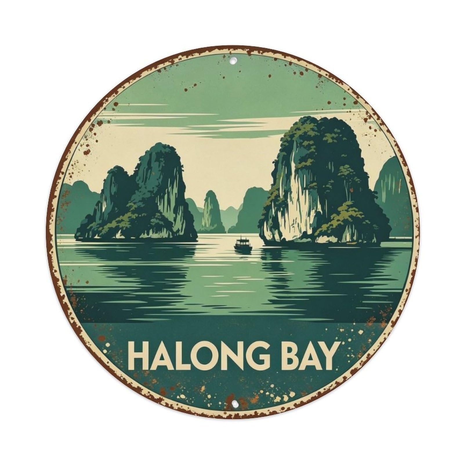 Ha Long Bay Metal Tin Sign Plaque