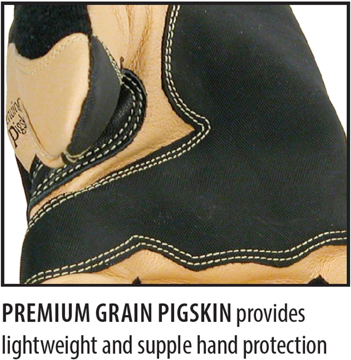Revco ToolHandz 99ACE-P Premium Pigskin Reinforced Mechanic's Gloves, Large