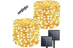 BHCLIGHT Solar String Lights Outdoor: Illuminate Nights with Warmth and Ambiance