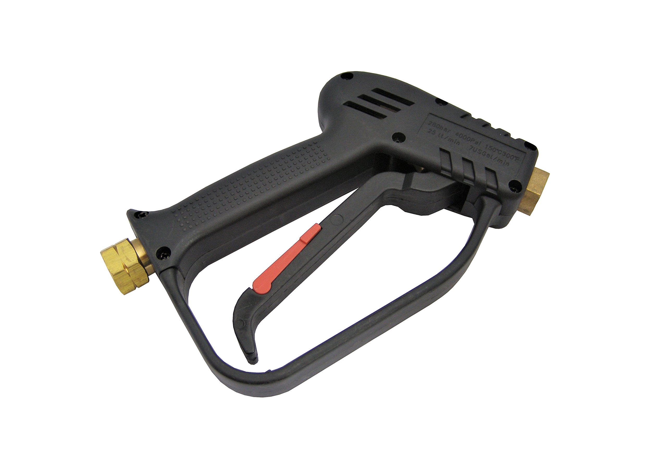 PressurewasherpartsUK Pressure Washer Wash Gun Trigger 3/8" F Inlet 1/4" F Outlet