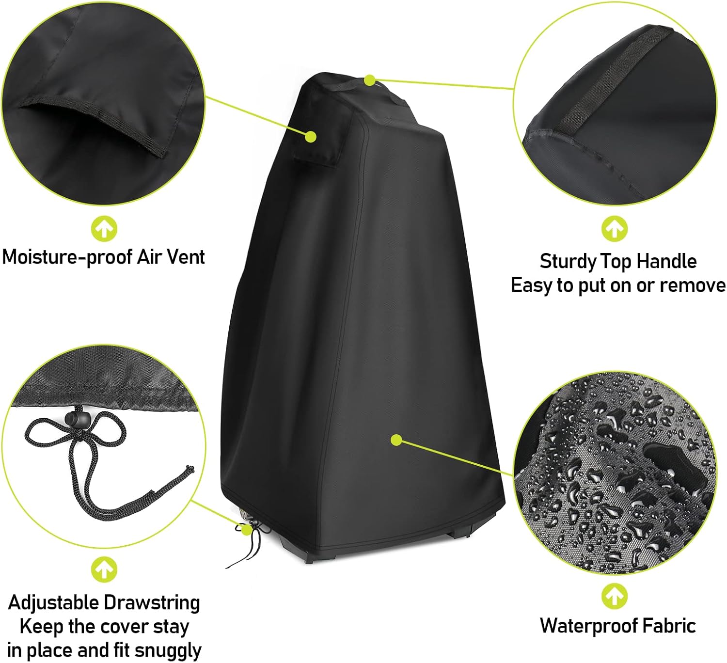 Pressure Washer Cover, Waterproof& Dustproof Outdoor Covers for Power Washer, Pump Protector for Electric High Pressure Cleaner 17.8" x 17.8" x 34.2"