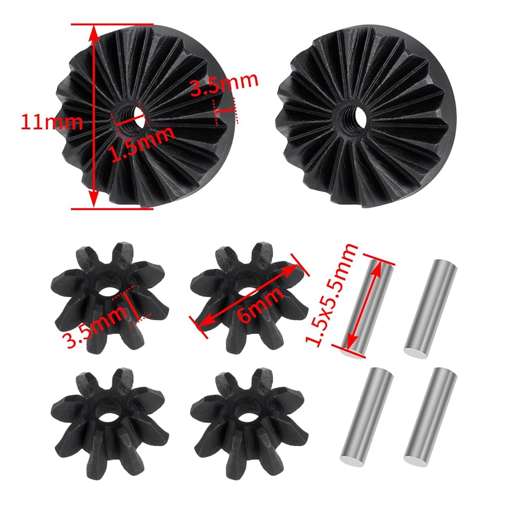 Amazon.com: BRKRC Steel Front/Rear Differential Gear for