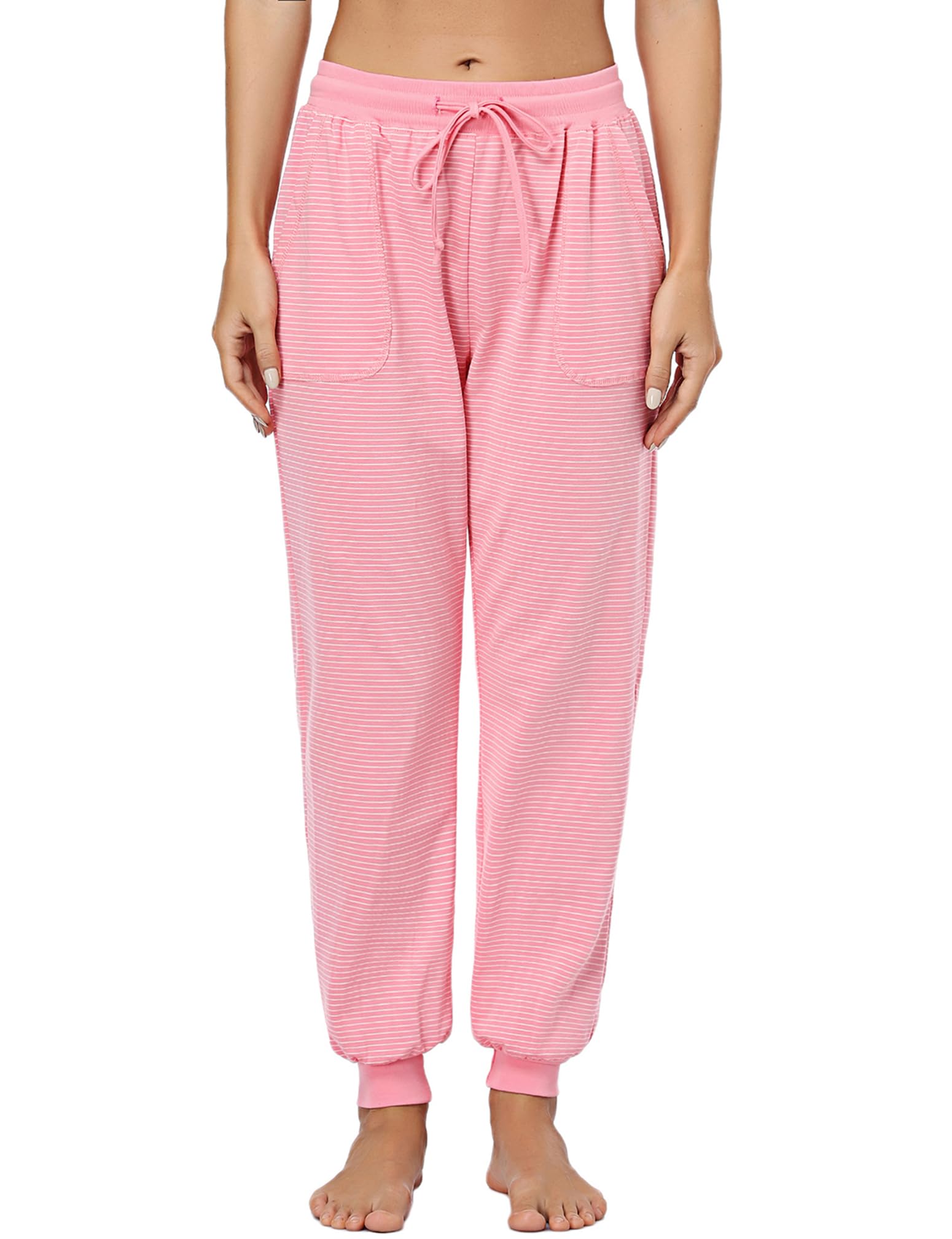 Pantalones Pijama Mujer Largos Algodón Pantalones Pijama Mujer para Dormir Pantalones Casual