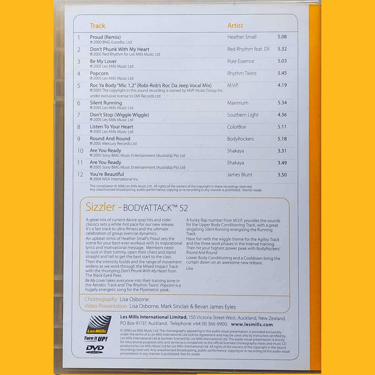 Amazon.co.jp: ボディアタック 52 CD DVD LESMILLS BODYATTACK