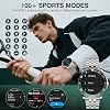 2025 DA GPT Smart Watch for Men with Bluetooth Call, Heart Rate, Blood Pressure, SpO2, Sleep Monitor, 107 Sports Modes, Waterproof Round Watch, 1.19-inch AMOLED Display, Compatible Android and iOS