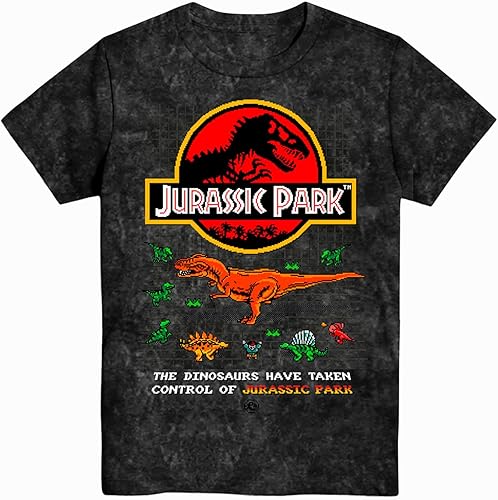 Camiseta de dinosaurio para niños Juassic World Classic Movie 8Bit Dinosaur T-Rex Rawr Tie Dye Camisa