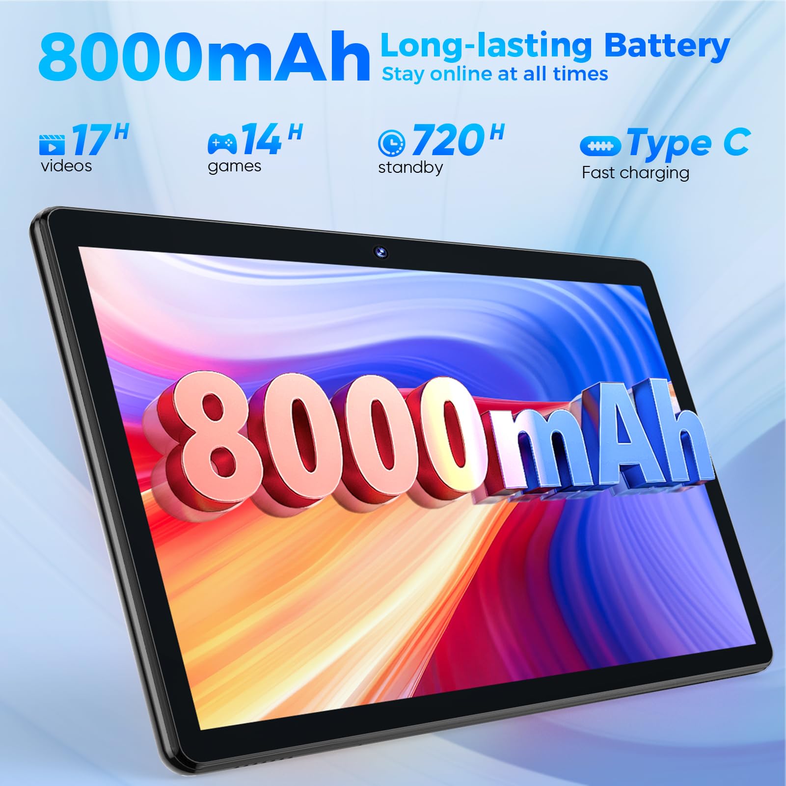 Amazon.com : Android Tablet with Keyboard, 26GB RAM, 256GB ROM(1TB