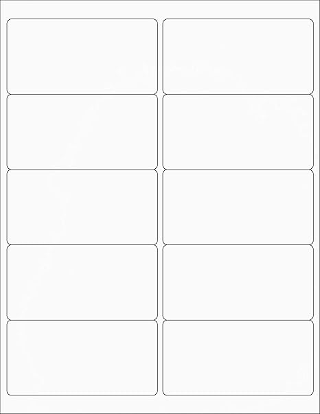 TYH Supplies Shipping Address Labels 2 x 4 Inch Rectangle, White Matte, 1000 Labels, Laser & Inkjet Printer, Strong Adhesive, Compatible with Avery ...