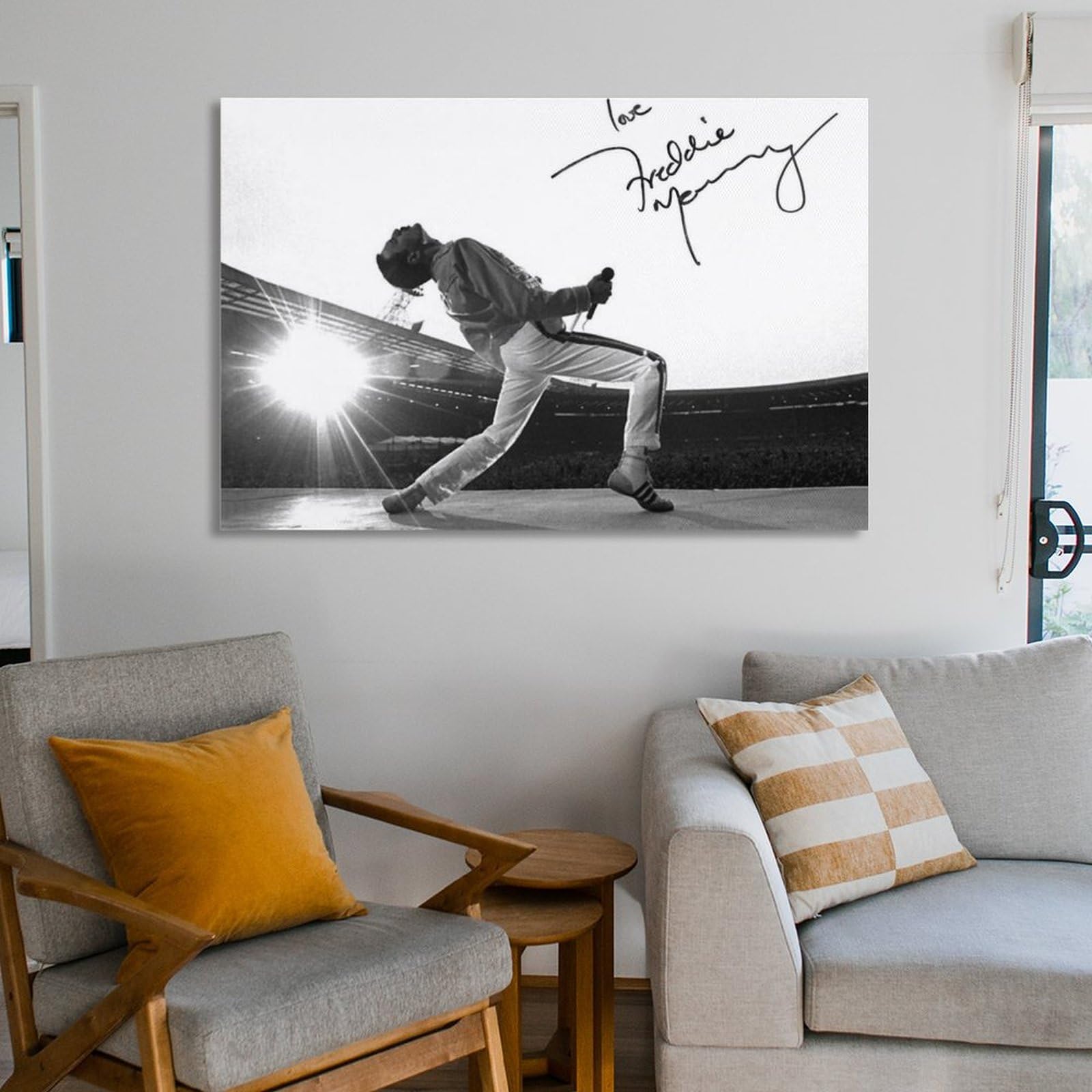 Queenフレディ・マーキュリー ‼️直筆サイン入りポスター‼️値下げ可能‼️ レア クイーン フレディ・マーキュリー直筆サインの通販 by