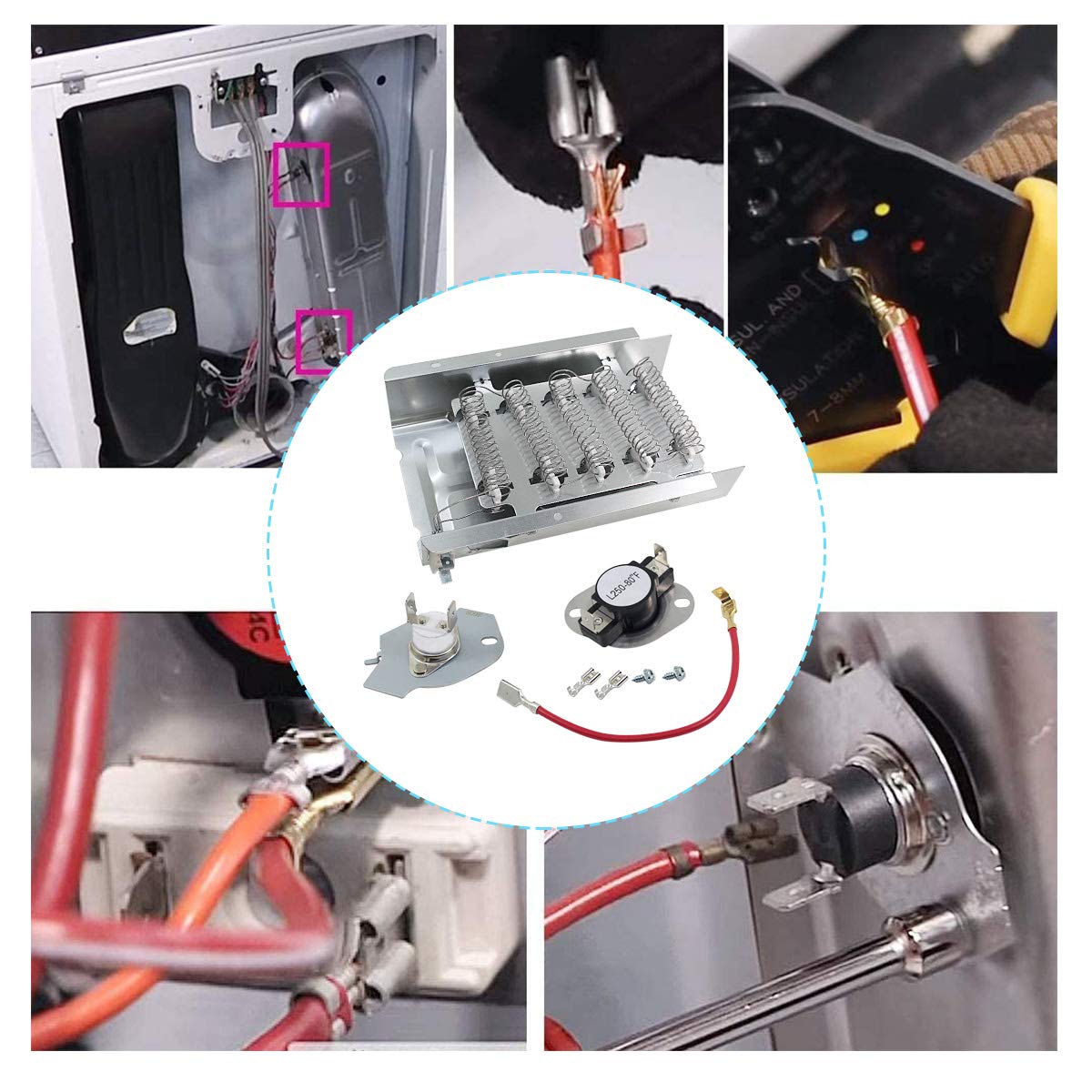 279838 Elemento Riscaldante Dell'asciugatrice Per Whirlpool - Foto 6