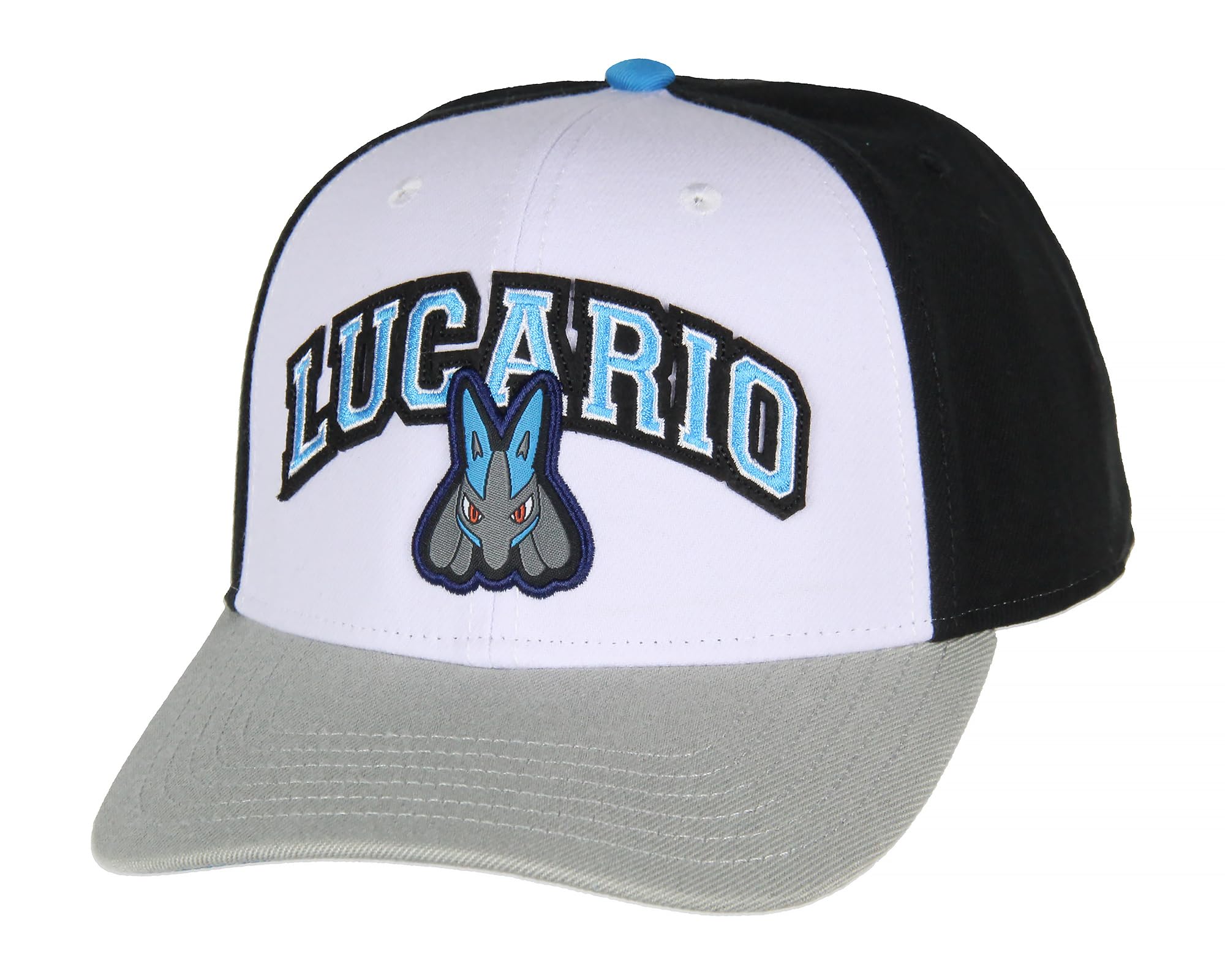 BioworldPokemon Adult Embroidered Precurve Snapback Hat for Men and Women