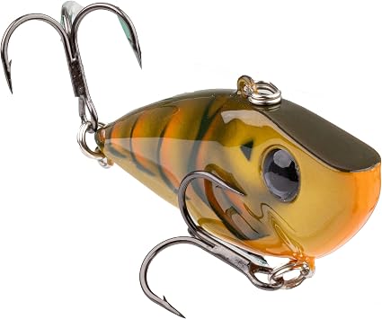 Strike King Red Eyed Shad Fishing Lure, Lipless Crankbait, Green Gourd
