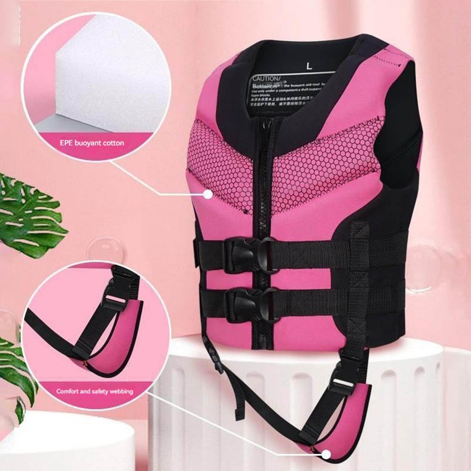 Costume da Mare Bambina, Giubbotto di Salvataggio per Bambini, in Schiuma, per Piscina, Spiaggia e attività acquatiche all'aperto.