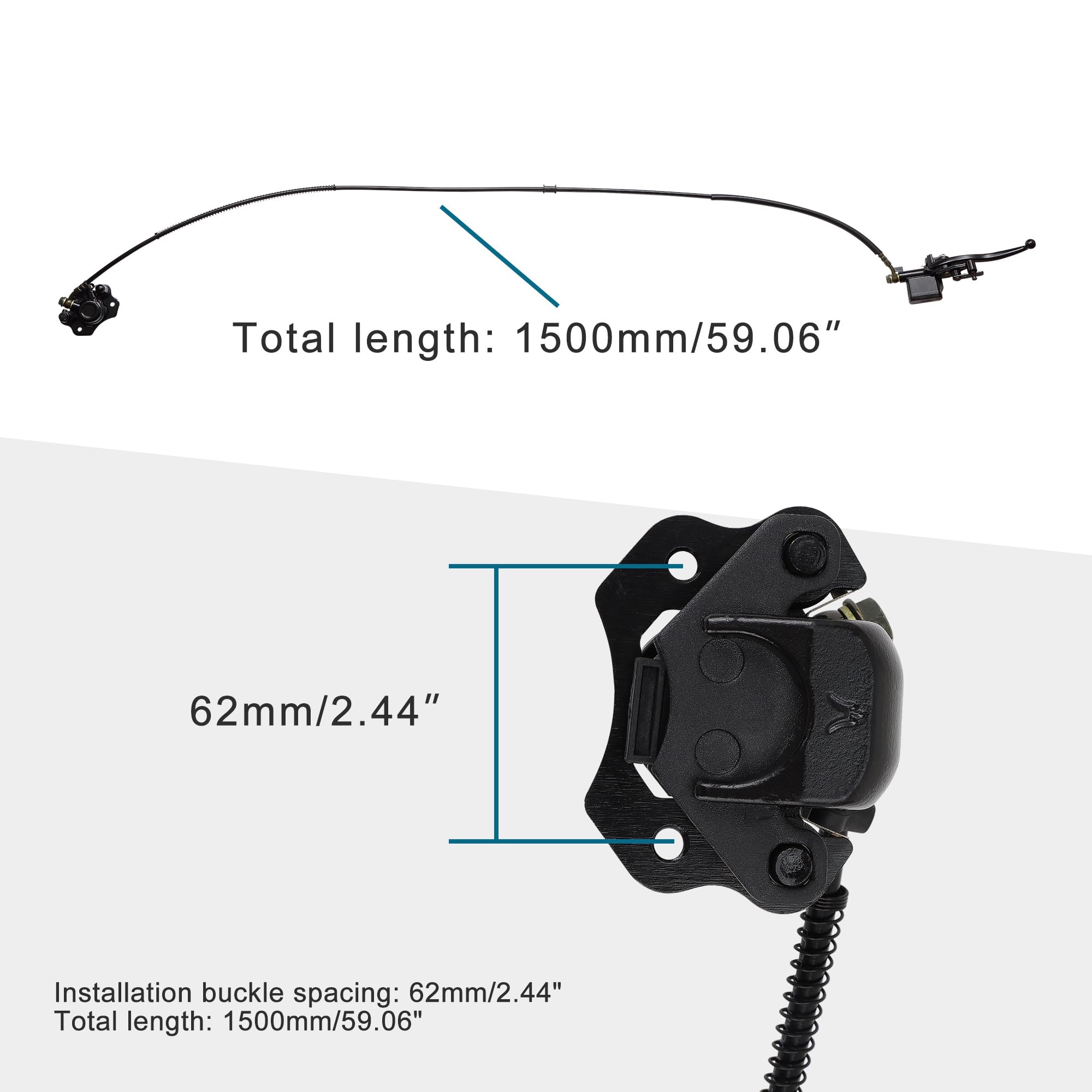 GOOFIT Vordere Scheibenbremse Bremsanlagen Ersatz Für 50cc 70cc 90cc 110cc 125cc 150cc 200cc 250cc Taotao Sunl ATV Quad Apollo Dirtbike Roller Moped ATV Pitbike