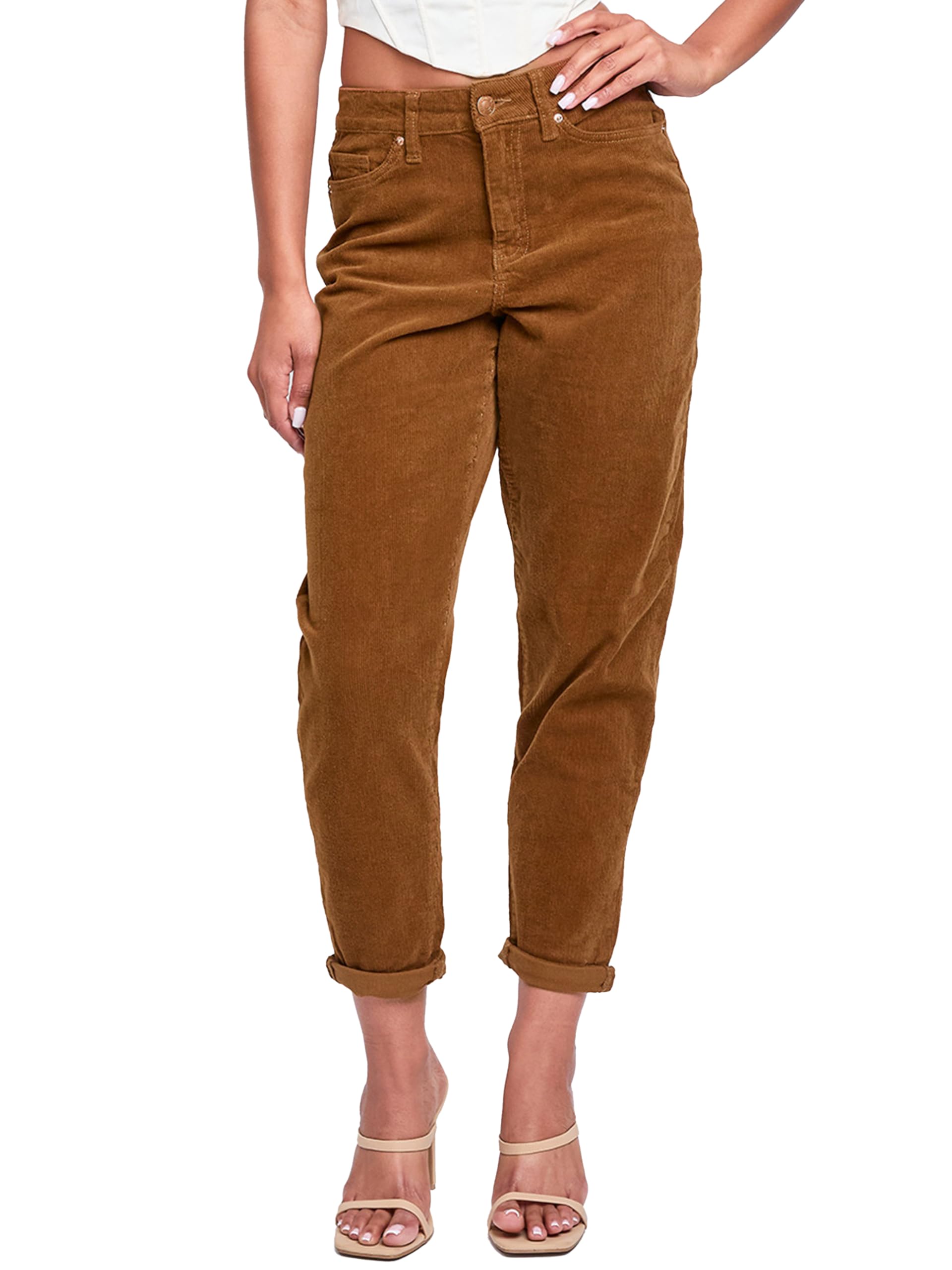 YMI Womens YMI Jeans Womens Corduroy Mom Fit Pants