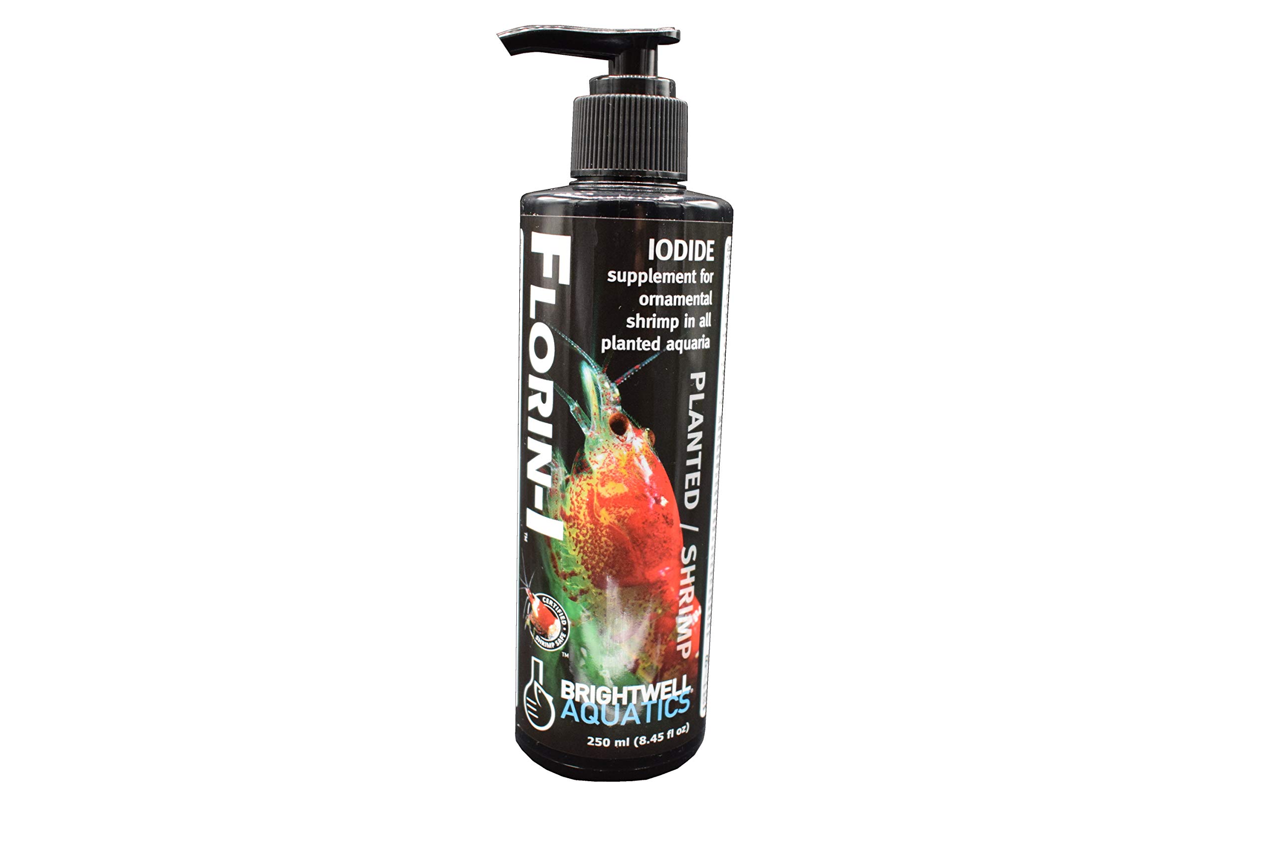 Brightwell Aquatics Florin I – Liquid Iodide Supplement for Ornamental Shrimp and Planted Freshwater Aquariums, 250 ml