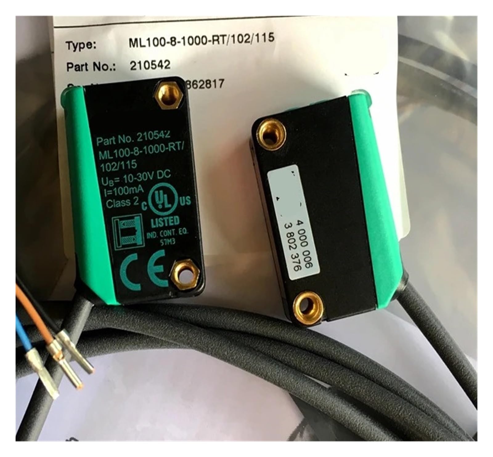 JHPWKRMU 1PCS ML100-8-1000-RT/102/115 Photoelectric Switch Sensor