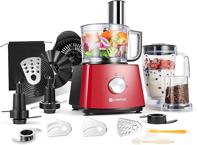 COSVALVE Food Processor 9in1 Multifunctional Food Mixer Blender