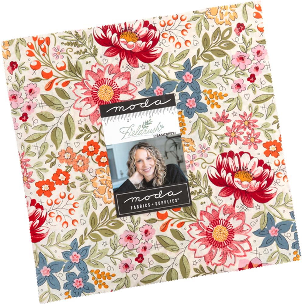 BasicGrey Fieldrush Layer Cake 42 10-inch Squares Moda Fabrics 30780LC