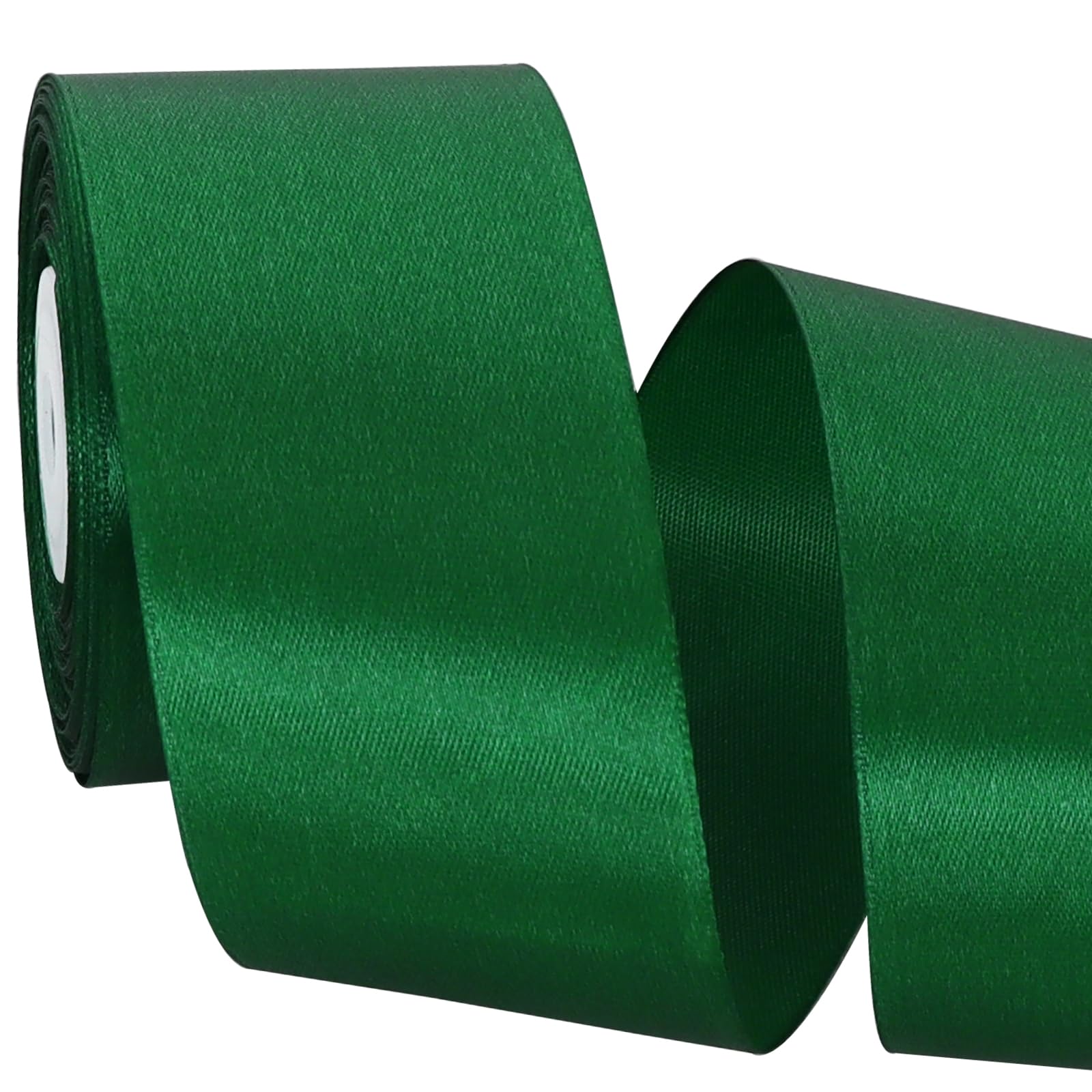 TONIFUL 5cm x 20M Grün ​band breit geschenkband große schleife satinband für auto Bogen Schleifen Partydekoration Stuhl Hochzeit Der Valentinstag Geschenkverpackungen Strauß geschenkband