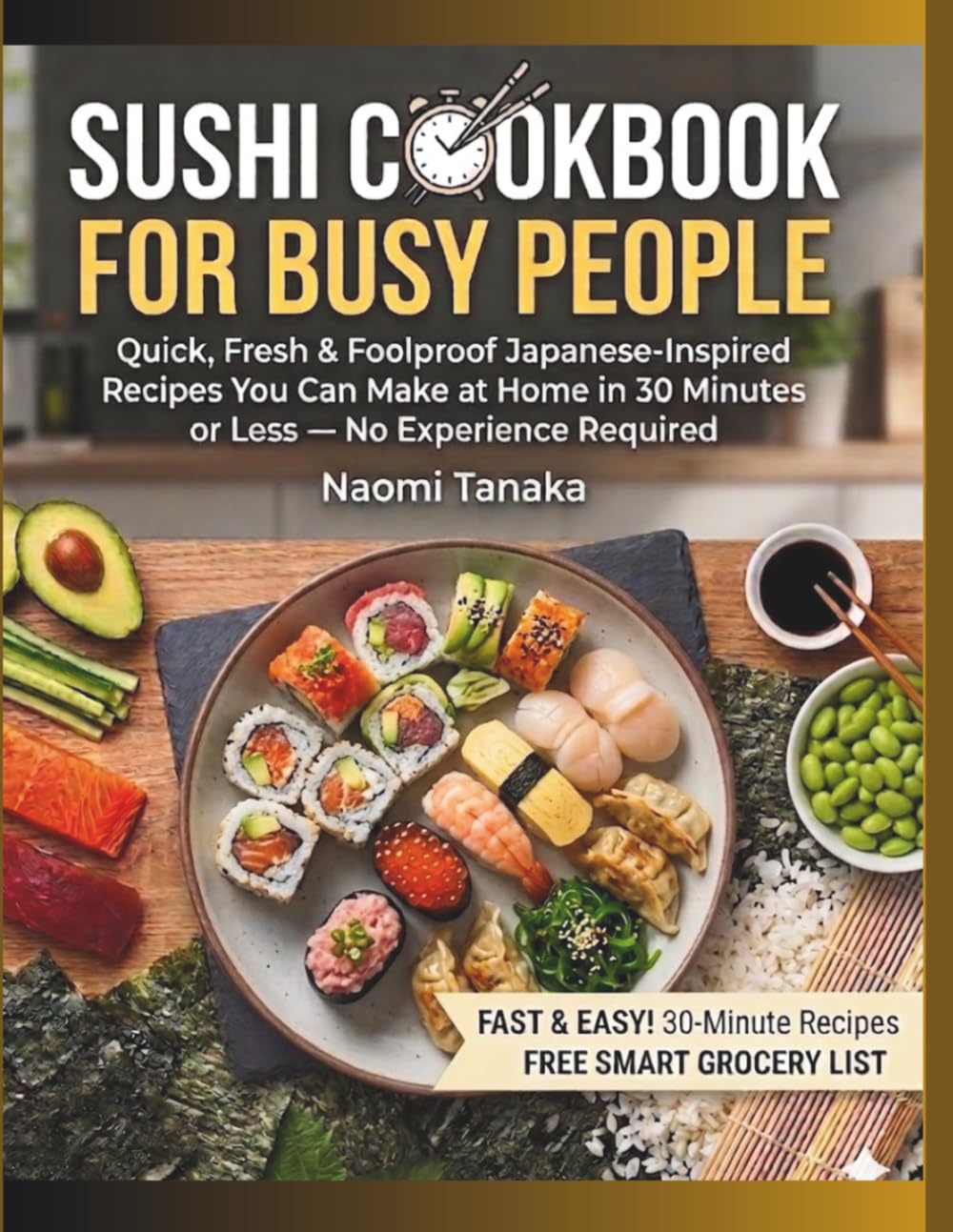 Sushi Cookbook for Busy People: Quick, Fresh & Foolproof Japanese-Inspired Recipes You Can Make at Home in 30 Minutes or Less — No Experience Required