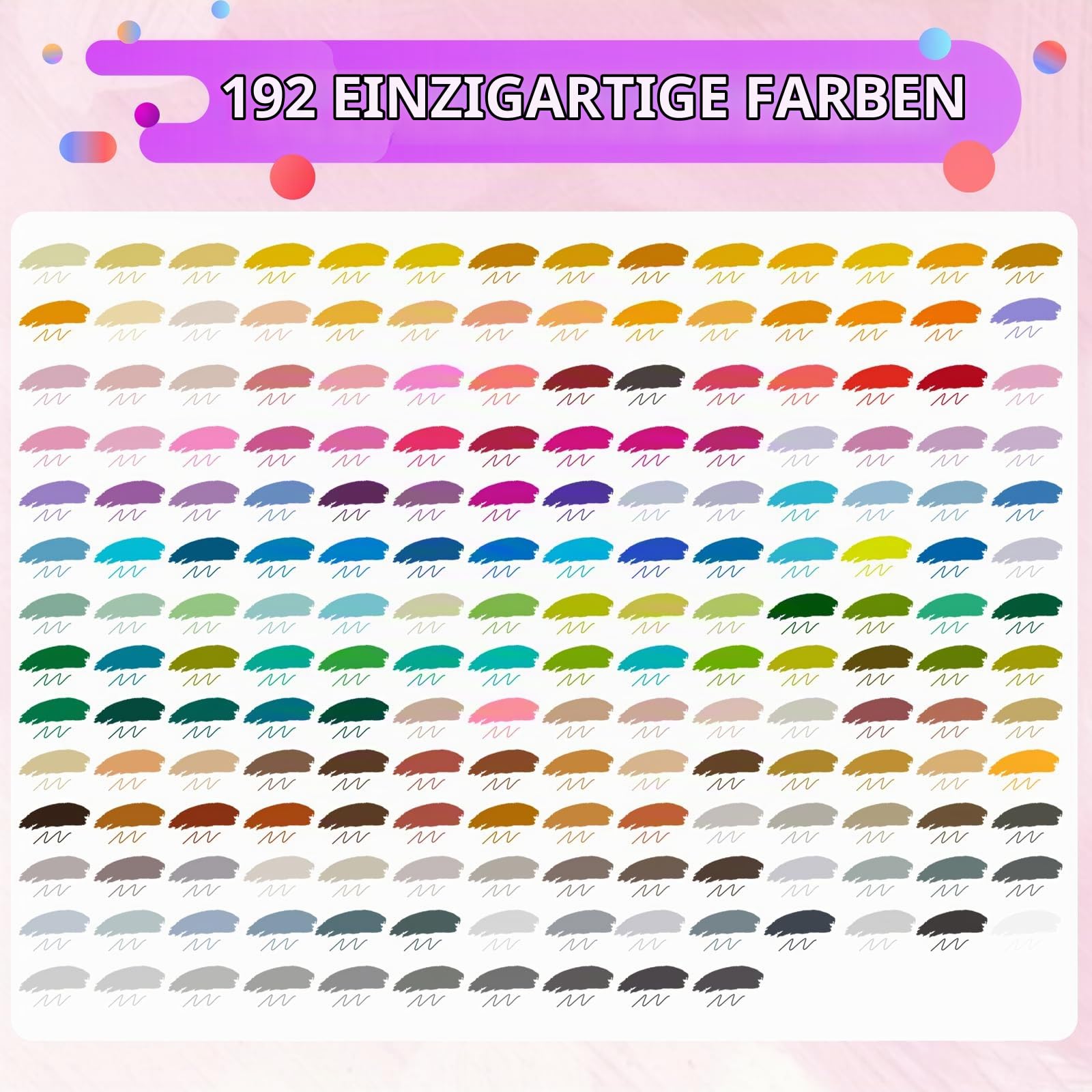 Dual Brush Pen Set, Pinselstifte 180, Filzstifte Dicke und Dünne | Fineliner Set, Handlettering Stifte für Kalligraphie Aquarellpinsel Manga, Malen, Malstifte für Erwachsene