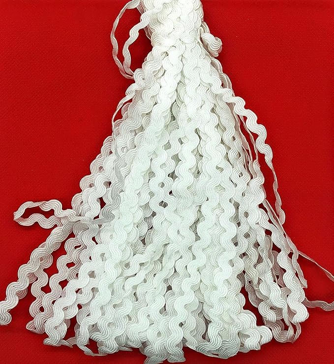 Premium White RIC Rac Lace, 100 Metres, for Garments and Crafts ...