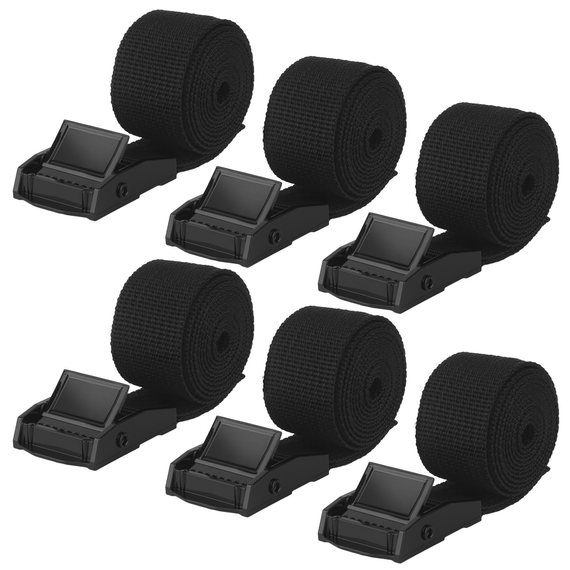 6 Stück Spanngurt Kurz,Zurrgurt Spanngurte 100cm,Spanngurte 250kg Tragkraft, Kleine befestigungsriemen mit Edelstahlschnalle,Für Fahrräder,Trolleys und Motorradkoffer