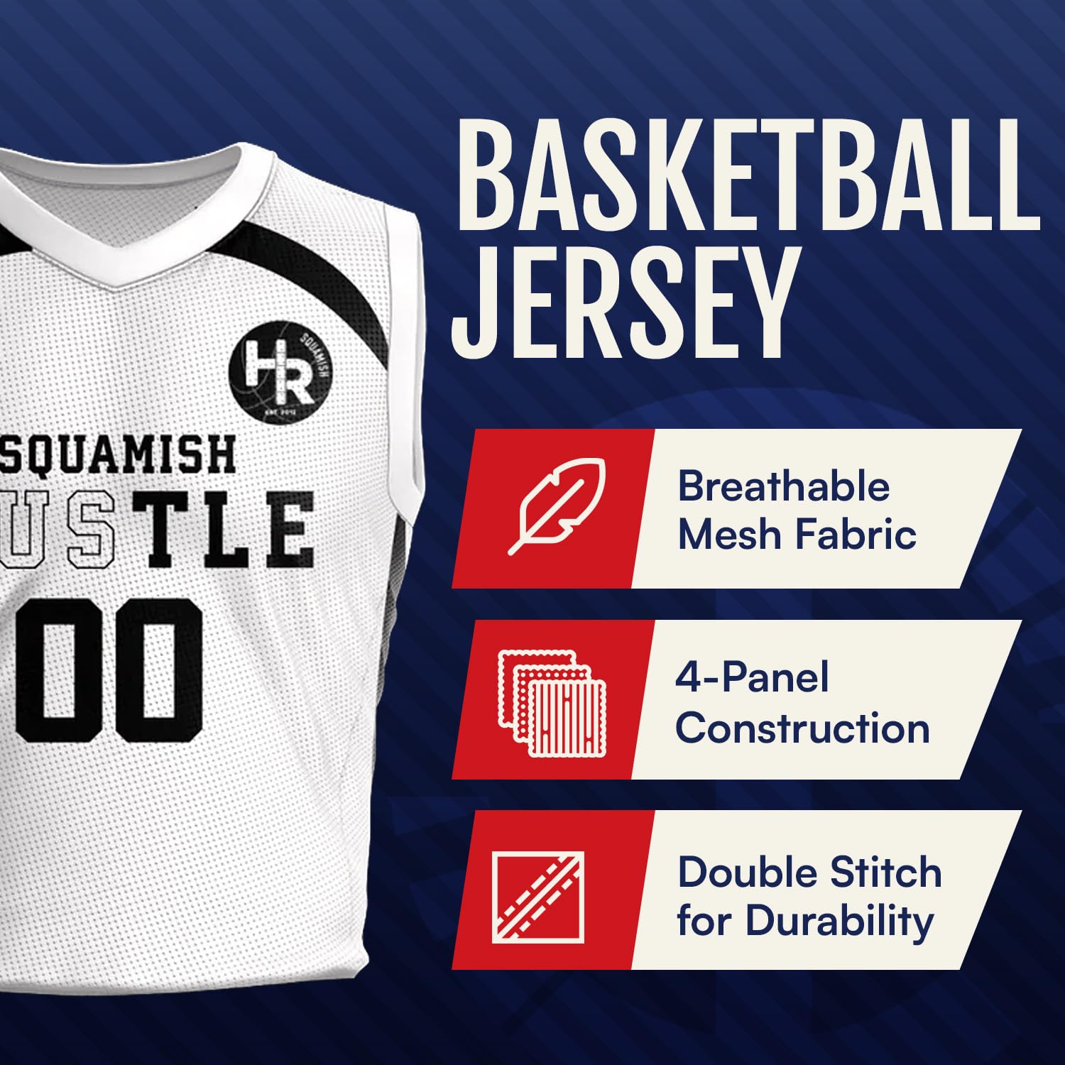 Custom Basketball Jersey for Men, Modern Neck Design, Personalized Sports Jersey with Name and Numbers, for Practice and Game Play, XL