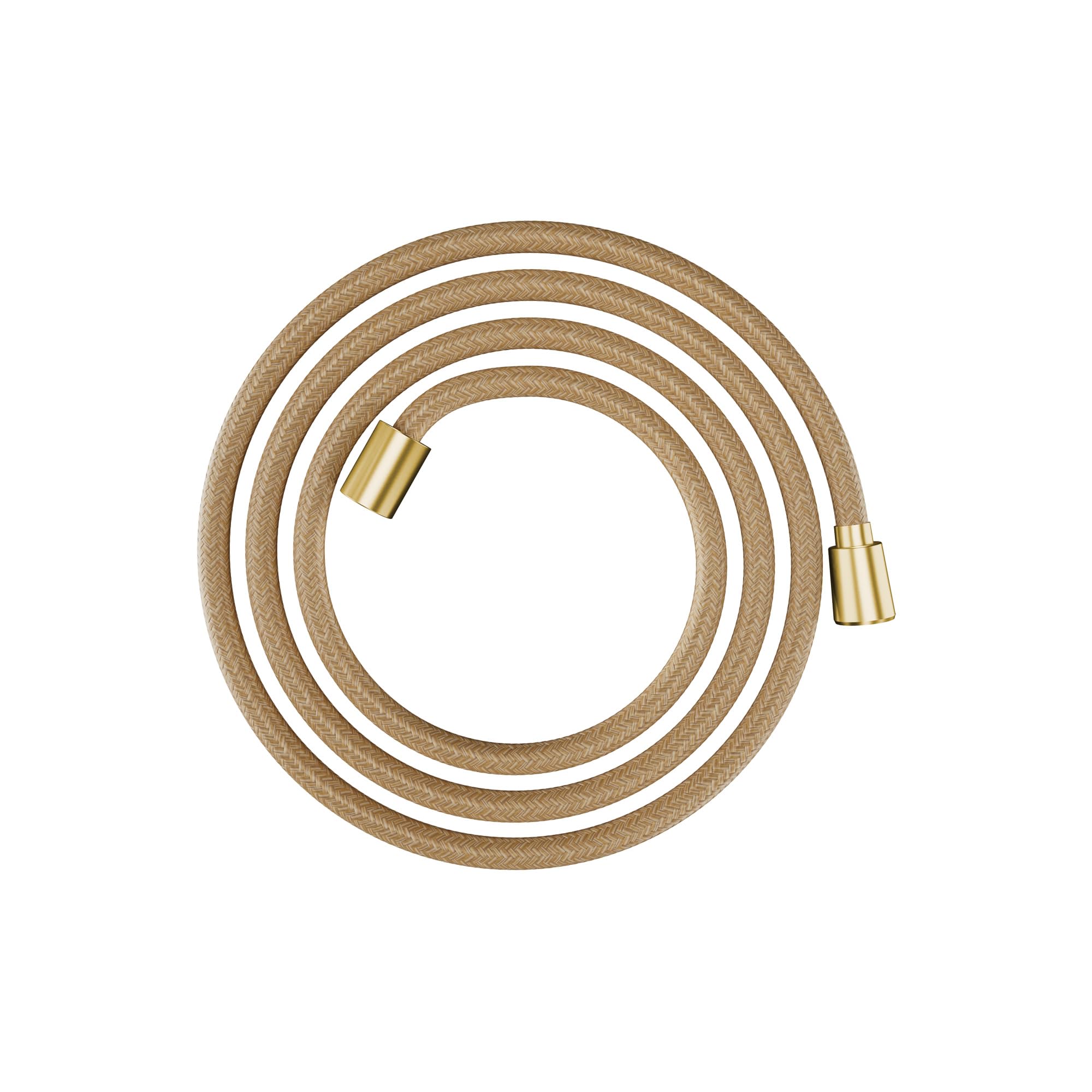 Flexible de douche anti-torsion doré hansgrohe DesignFlex en textile tressé 203 cm