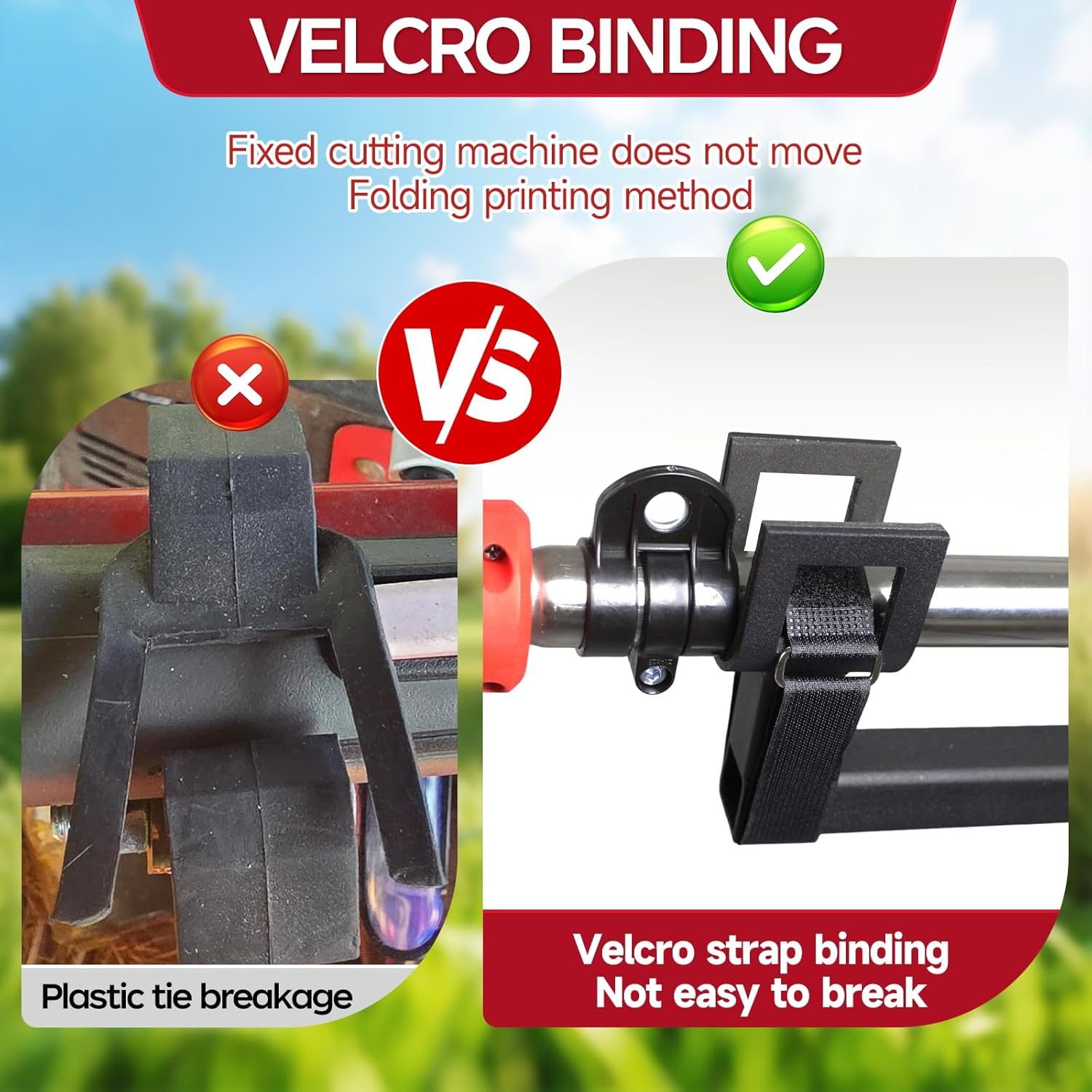 Zero Turn Mower Trimmer Holdert, Adjustable Fit for 1"-2" Roll Bars, Universal Fit for Zero Turn Mower (with Anti-Vibration Protection Pads)