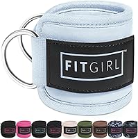 Vista 11 de FITGIRL Correa de tobillo para máquina de cable, acolchado de alta calidad y comodidad para máquinas de ejercicio con cable, accesorio de ejercicio