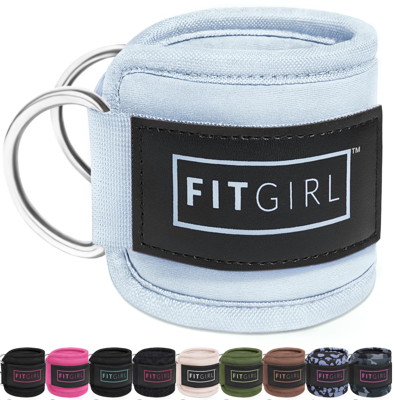 FITGIRL Ankle Strap for Cable Machine – Premium Padding and Comfort for Cable Exercise Machines, Cable Exercise Attachment for Home & Gym, Glute