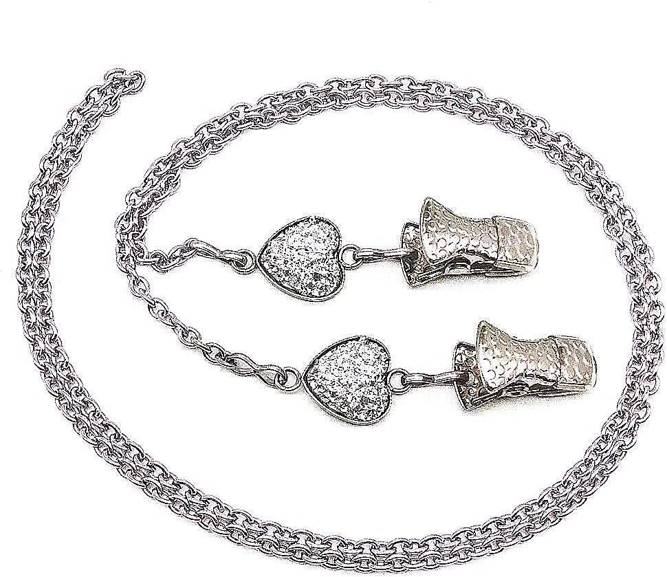 Glasses Chain Eyeglasses Strap Lanyard Holder Bling Stone Sunglasses Cord Clip-White Heart