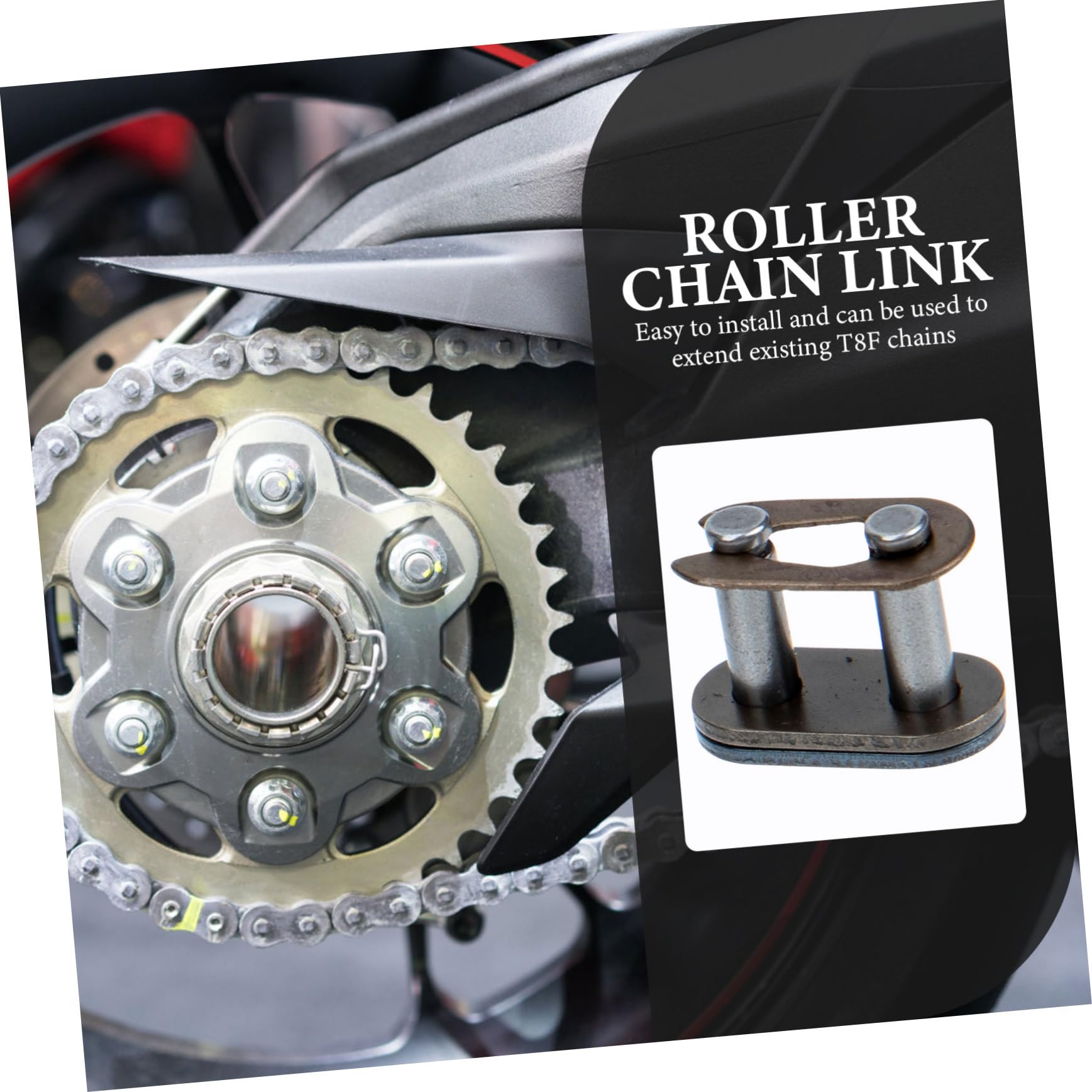Vaguelly 100stücke Heavy Duty Kettenverbinder Für Motorräder Und Atvs Robuste Kettenverbindungselemente Präzise Gefertigt Installieren Langlebig Für Kettenverlängerungen Und