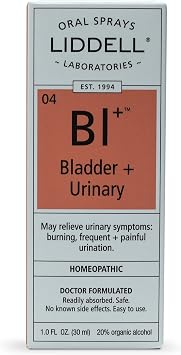 Liddell Homeopathic Bladder and Urinary Spray, 1 Fluid Ounce
