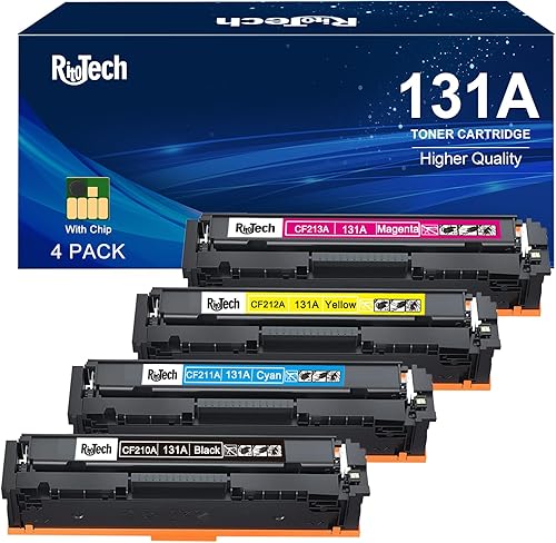 Cartucho de tóner 131X, repuesto compatible con HP 131A 131 X CF210A CF210X, para Laserjet Pro 200 Color MFP M276nw M251nw M276n M251n, con chip,