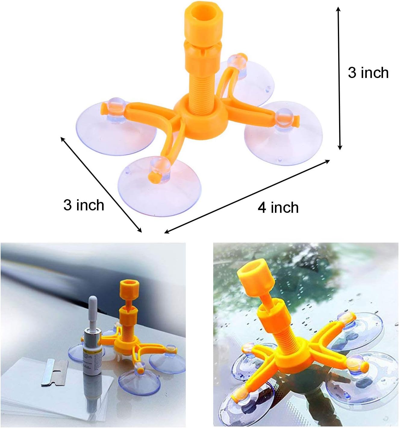 XUELI Windshield Repair Kit, Windshield Crack Repair Kit Quick Fix for Fix Windshield Auto Glass Cracks, Chips, Scratch, Nicks, Half-Moon, Star-Shaped, Bulls-Eye