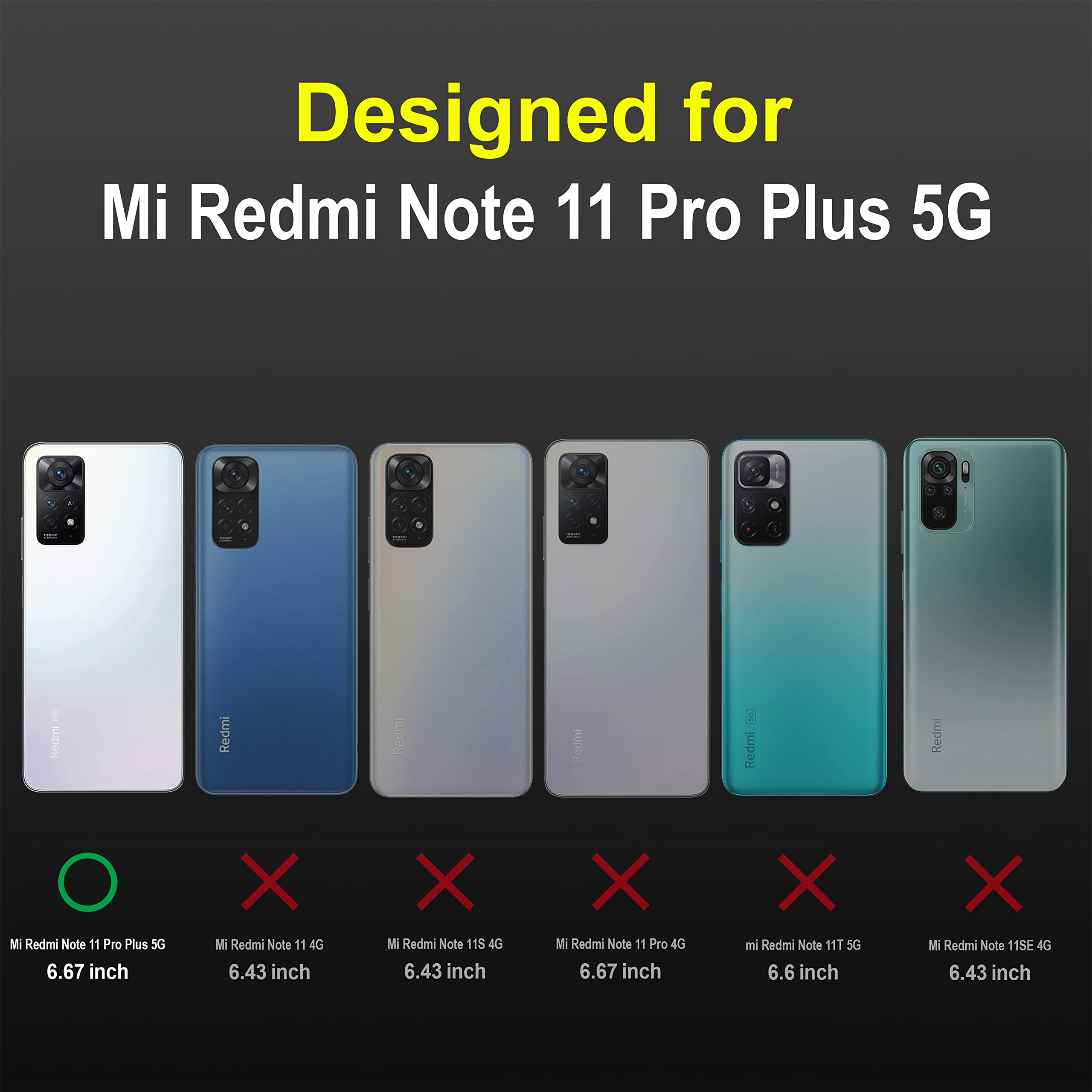 Zapcase Back Case Cover for Mi Redmi Note 11 Pro Plus 5G | Compatible for Mi Redmi Note 11 Pro Plus 5G Back Cover | Liquid Silicon Magic Case with Camera Protection | Black 4