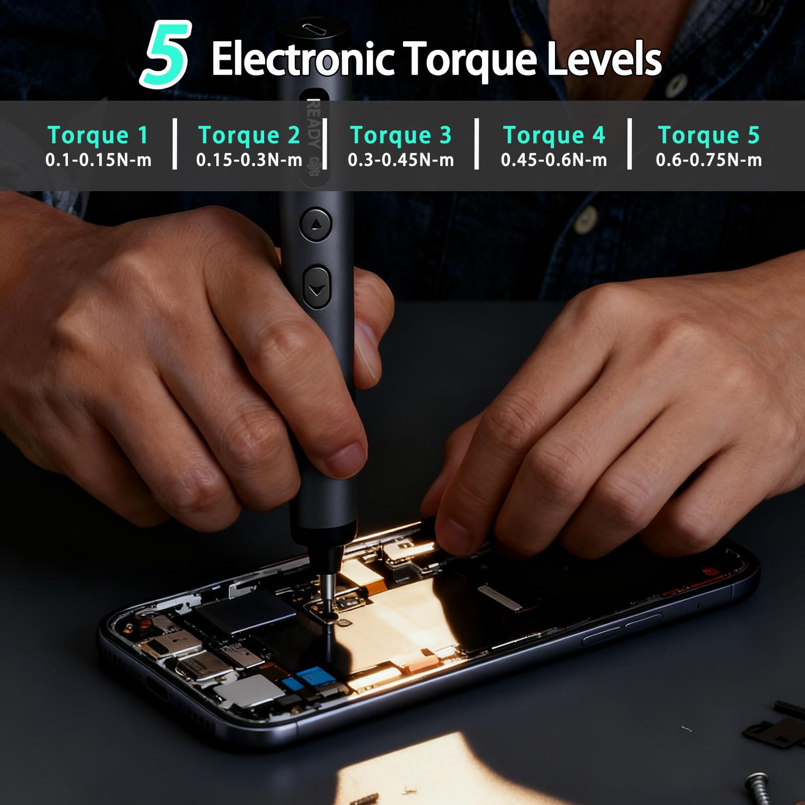 Set di cacciaviti elettrici, 78 in 1, set di cacciaviti elettrici di precisione con 72 punte magnetiche, custodia magnetica, kit di strumenti di riparazione per computer, telefono, laptop ed