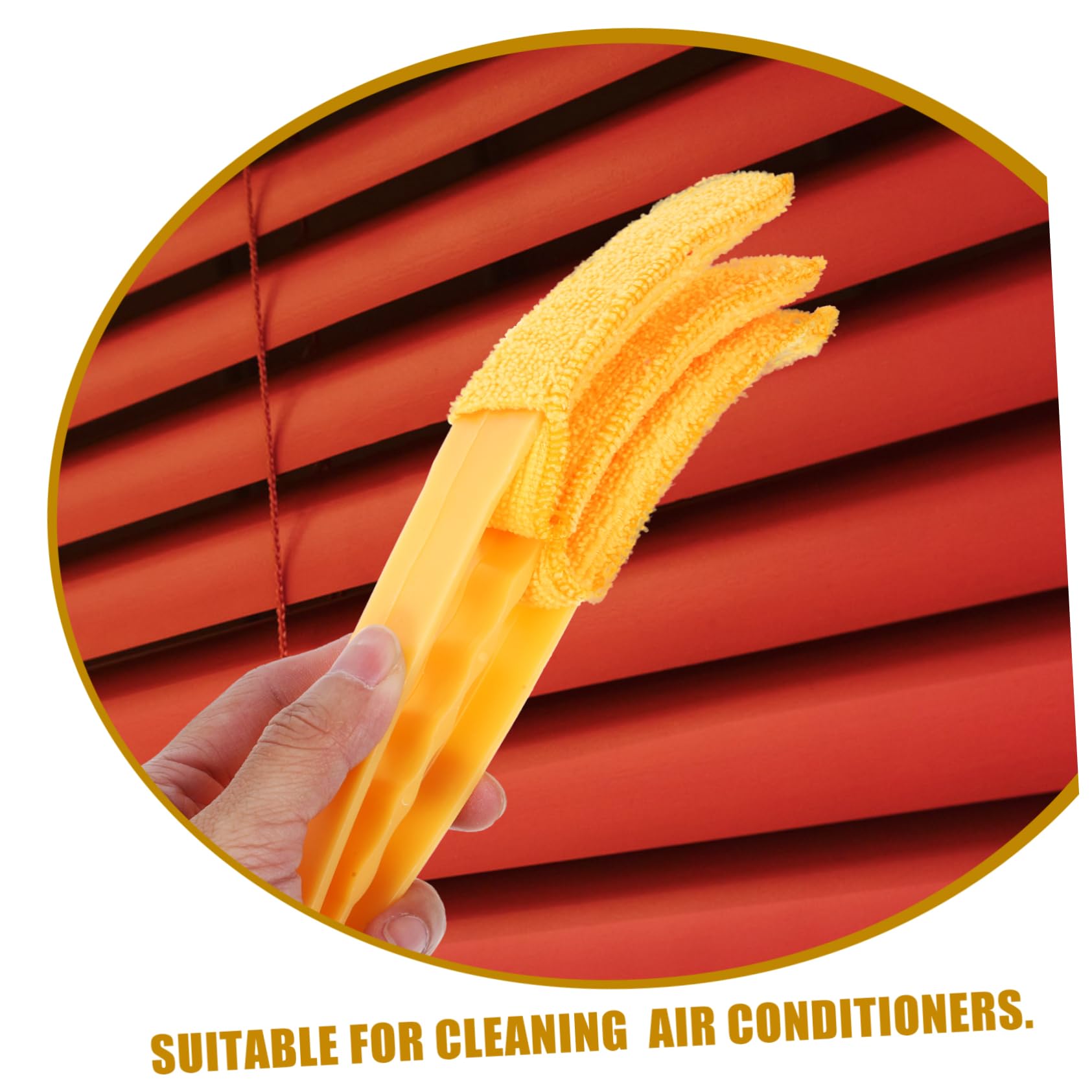 12 piezas Limpiaparabrisas for ventanas Cepillo for contraventanas portátil Herramienta de limpieza de persianas for ventanas Uso diario Limpiador de ventilación Limpiador de persianas for ventanas He