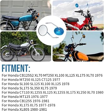 Motoparty Motorcycle Rear View Mirror M101.25