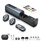 GODOX Cube-S, Cube SC Wireless Microphone System, 2.4GHz Noise Cancelling Lavalier Mic,48KHz/24bit Hi-Res Audio, 1000ft.(300m) Range, Wireless Lapel Microphones Receiver for Camera/Phone(Type-C)