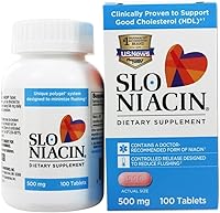 Vista 1 de Slo-Niacin Vitamina B3 500 mg – Niacina de liberación lenta para la salud del corazón, impulso de energía, salud de la piel, niveles saludables