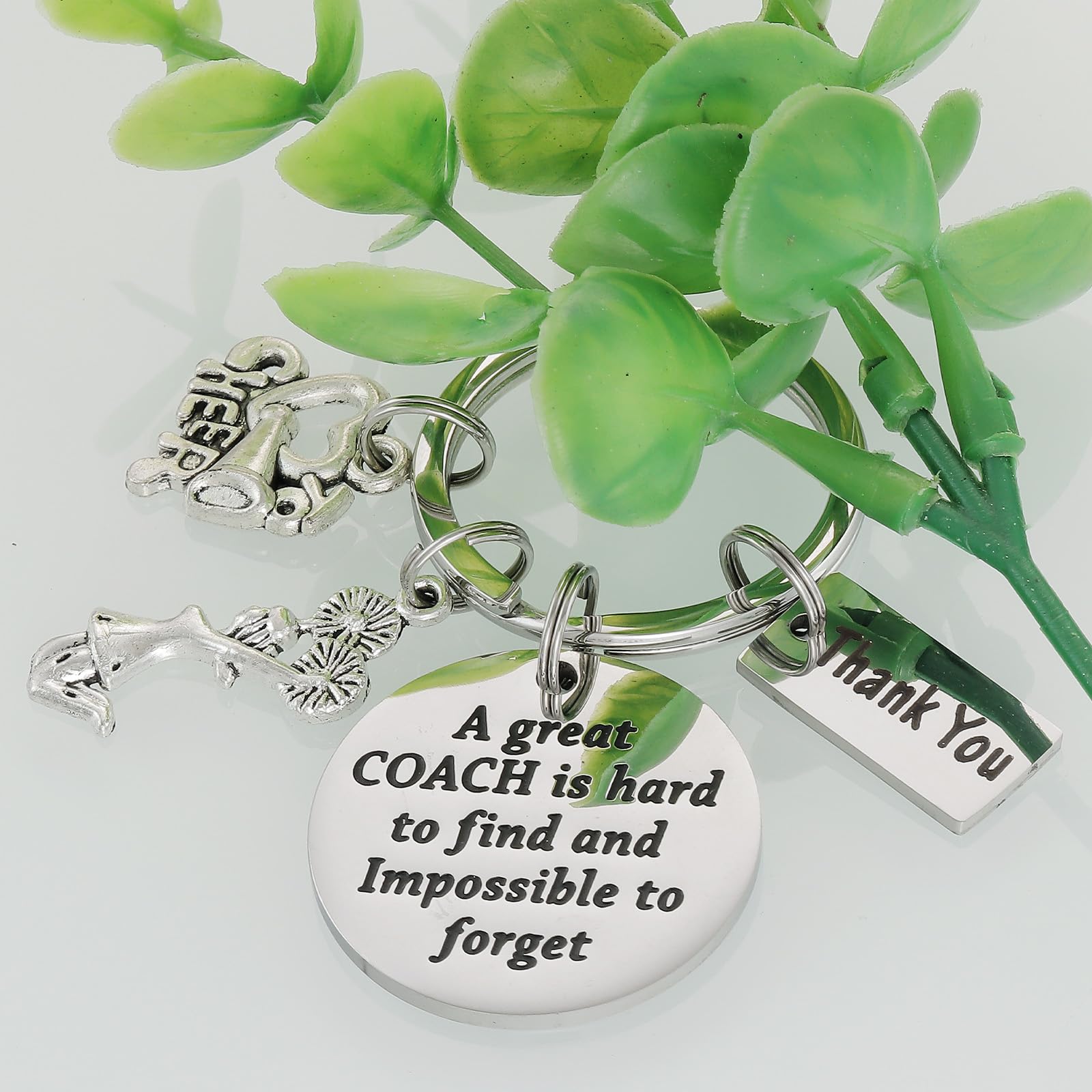 HUTIMY Cheer Coach Gift Ideas Keychain - Cheerleading Accessories - Best Cheerleading Coach Keychain