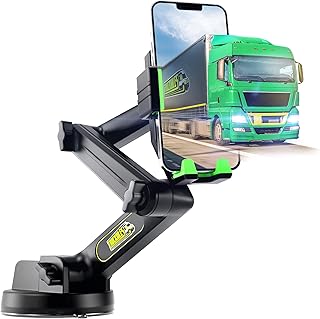 Truckules Truck Phone Holder Mount Heavy Duty Cell Phone Holder for Truck Dashboard Windshield 16.9