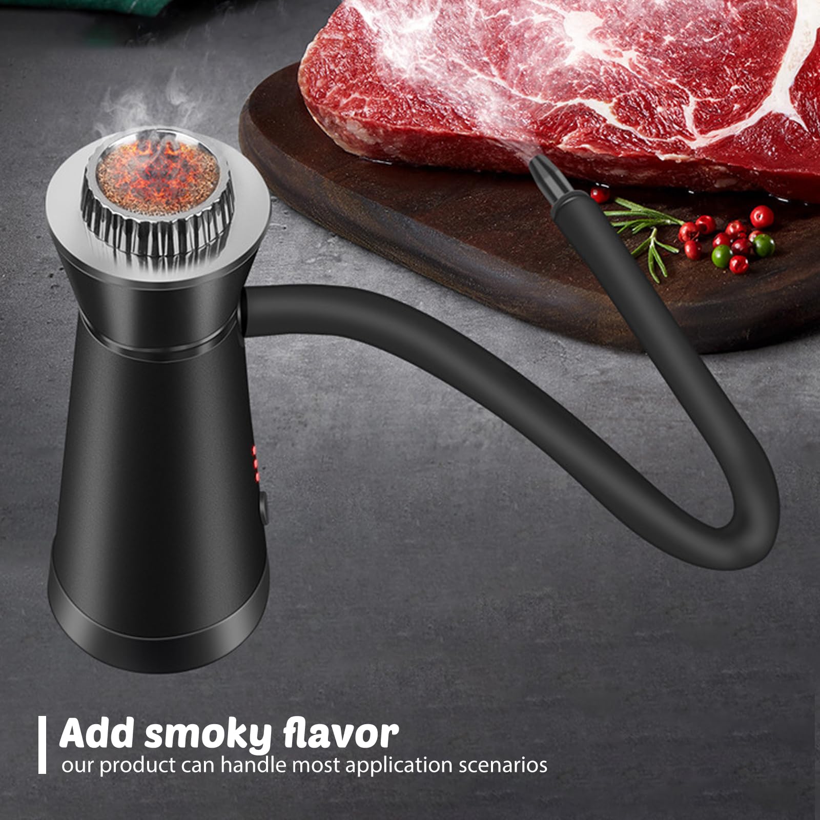 Kit Per Affumicatore Per Cocktail, Pistola Per Fumare, Generatore Di Fumo, Affumicatore Da Cucina, Affumicatore Portatile Con 4 Tipi Di Trucioli Di Legn, Per Whisky, Bevande, Bourbon, Bistecche