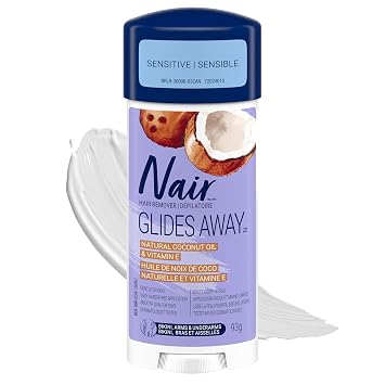 Nair Sensitive Formula Glide On Hair Removal Cream, 3.3 Oz