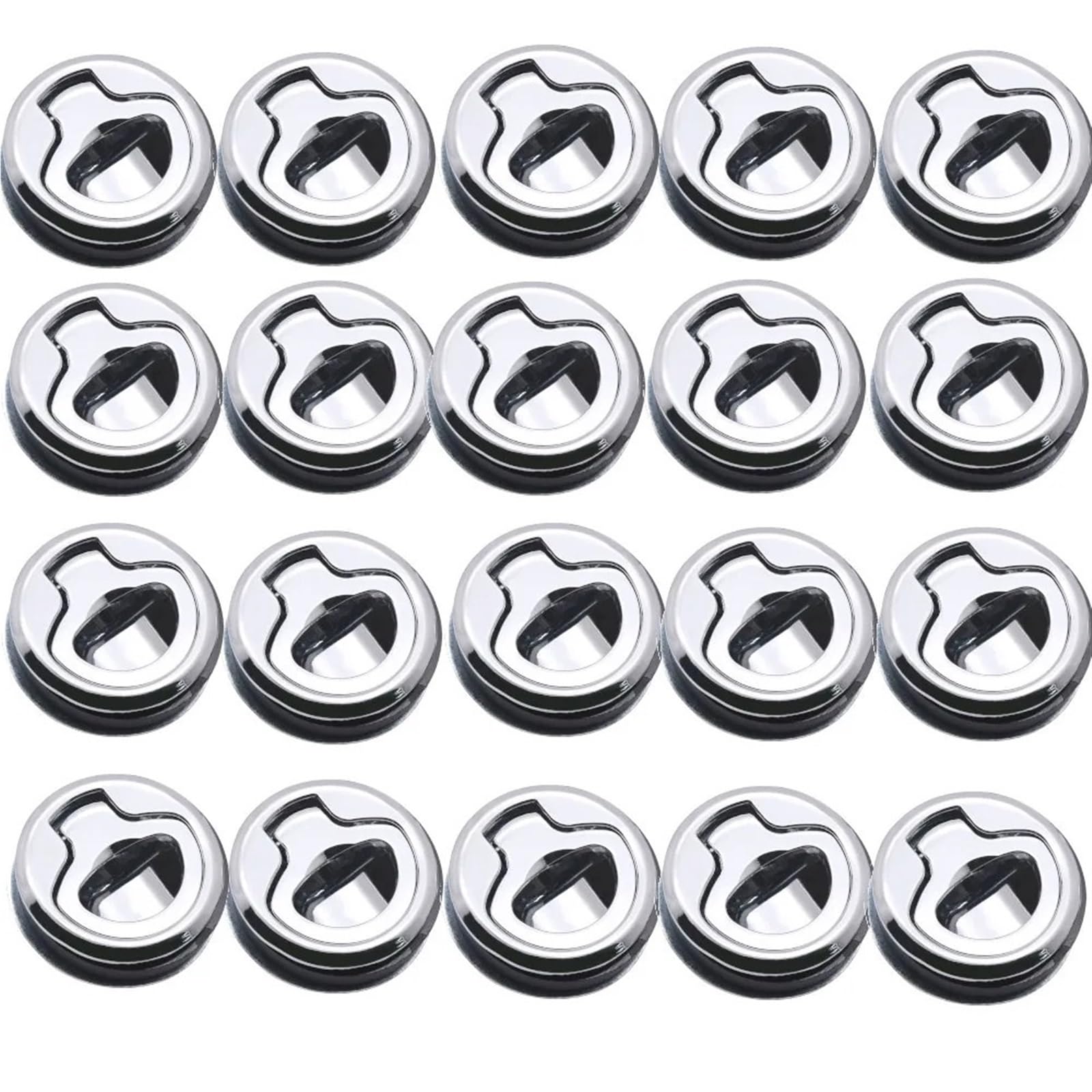 Stainless Steel Marine Hatch Locking Locker Boat Flush Pull Hatch Slam Latches Round Deck Lock 10/20Pcs(20pcs a lot)